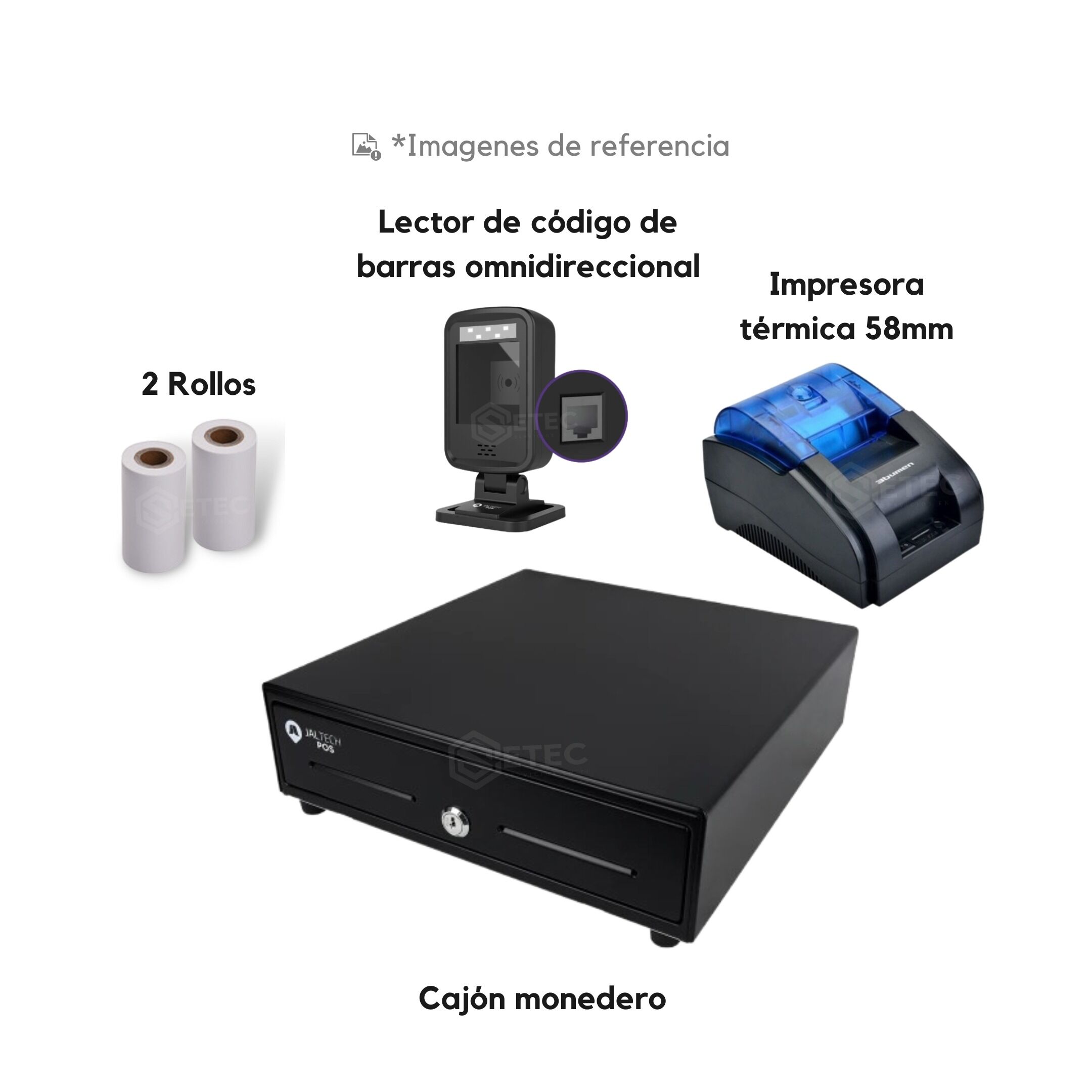 kit-completo-58-omnidireccional combo pos con lector omnidireccional